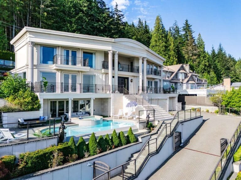 A West Vancouver residence managed by Luvilla, seen from the garden